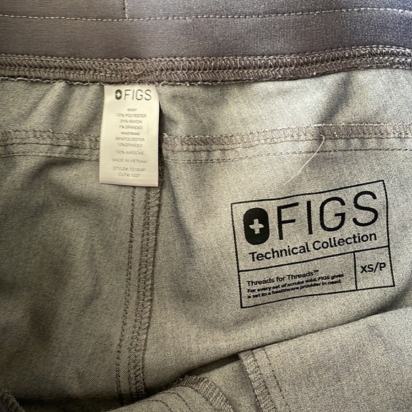 Figs Gray Scrub Pants XS - Picture 2 of 6